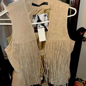 NWT**Rampage fringe vest